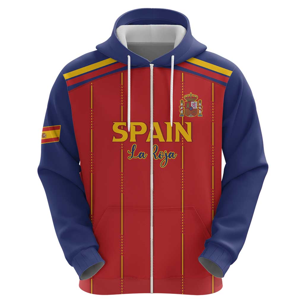 Custom Spain Football 2026 Zip Hoodie Go Champions La Roja - Wonder Print Shop