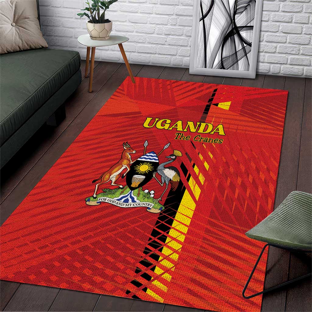 Uganda Football Area Rug Go Champions Cranes - Wonder Print Shop