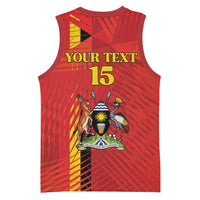 Custom Uganda Football Basketball Jersey Go Champions Cranes - Wonder Print Shop
