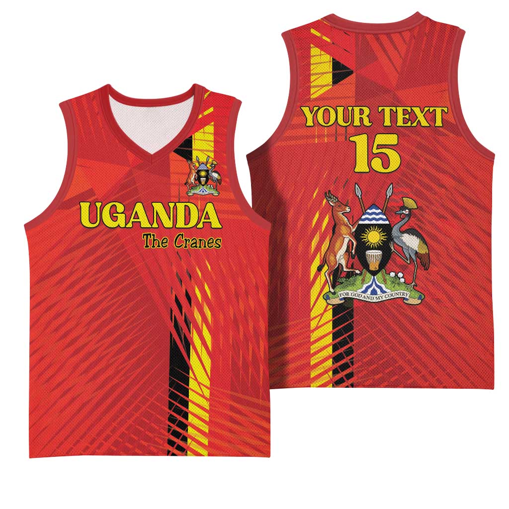 Custom Uganda Football Basketball Jersey Go Champions Cranes - Wonder Print Shop