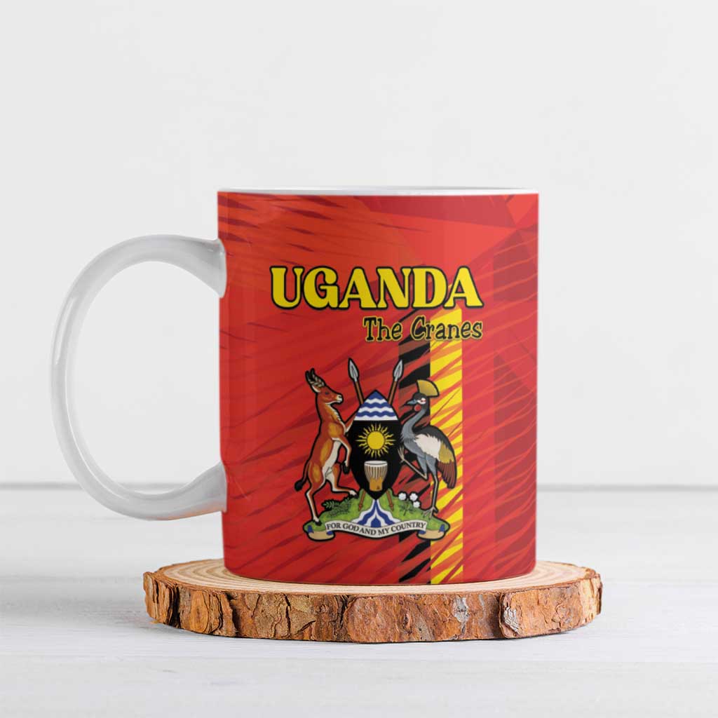 Custom Uganda Football Ceramic Mug Go Champions Cranes - Wonder Print Shop
