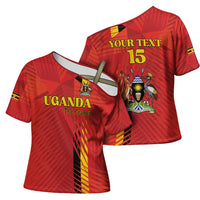 Custom Uganda Football Cross Shoulder Shirt Go Champions Cranes - Wonder Print Shop