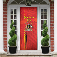 Custom Uganda Football Door Cover Go Champions Cranes - Wonder Print Shop