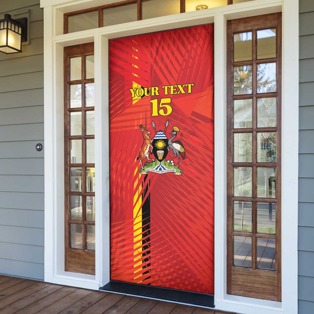 Custom Uganda Football Door Cover Go Champions Cranes - Wonder Print Shop