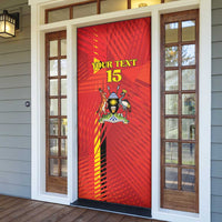 Custom Uganda Football Door Cover Go Champions Cranes - Wonder Print Shop