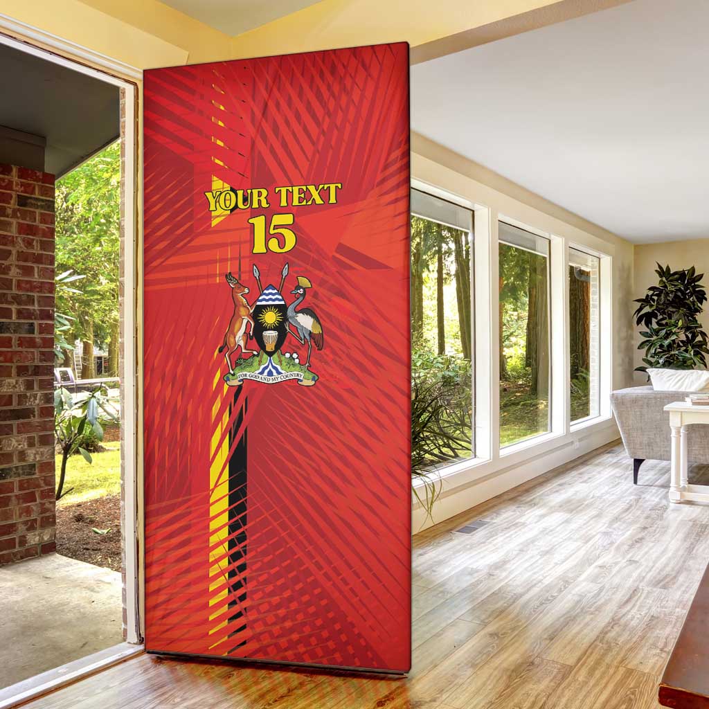 Custom Uganda Football Door Cover Go Champions Cranes - Wonder Print Shop