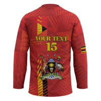 Custom Uganda Football Hockey Jersey Go Champions Cranes - Wonder Print Shop
