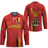 Custom Uganda Football Hockey Jersey Go Champions Cranes - Wonder Print Shop