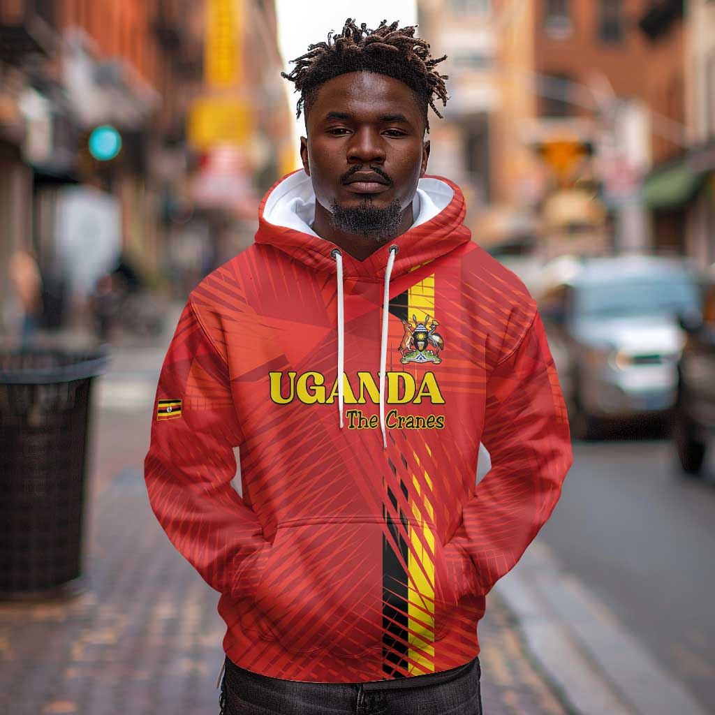 Custom Uganda Football Hoodie Go Champions Cranes - Wonder Print Shop
