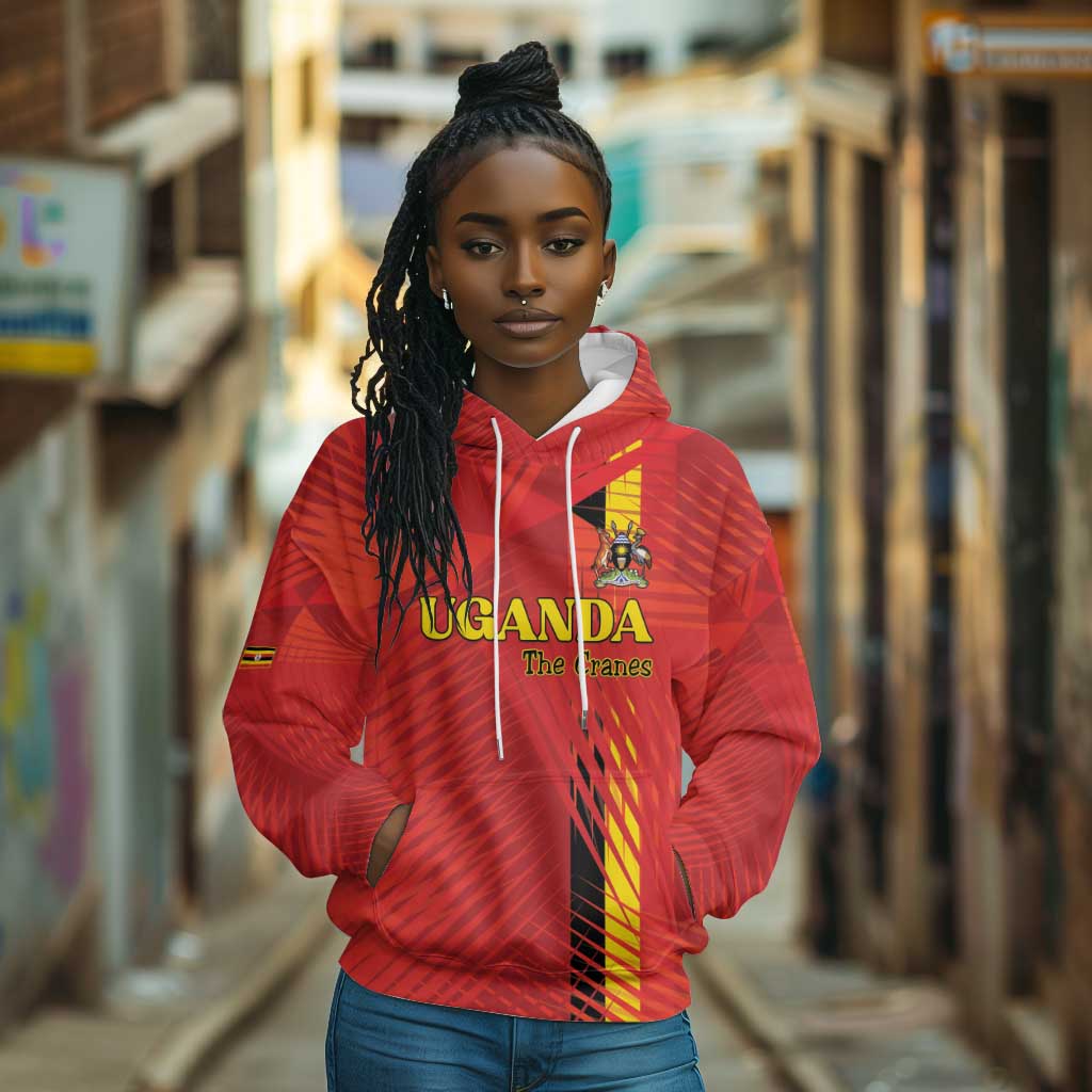 Custom Uganda Football Hoodie Go Champions Cranes - Wonder Print Shop