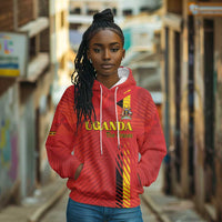 Custom Uganda Football Hoodie Go Champions Cranes - Wonder Print Shop