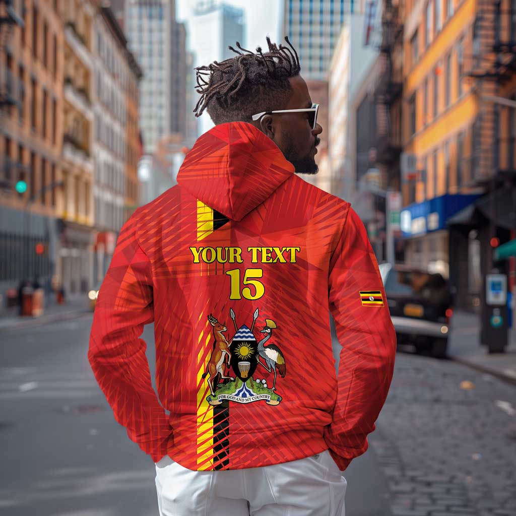 Custom Uganda Football Hoodie Go Champions Cranes - Wonder Print Shop