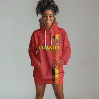 Custom Uganda Football Hoodie Dress Go Champions Cranes - Wonder Print Shop