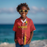 Custom Uganda Football Kid Hawaiian Shirt Go Champions Cranes LT15