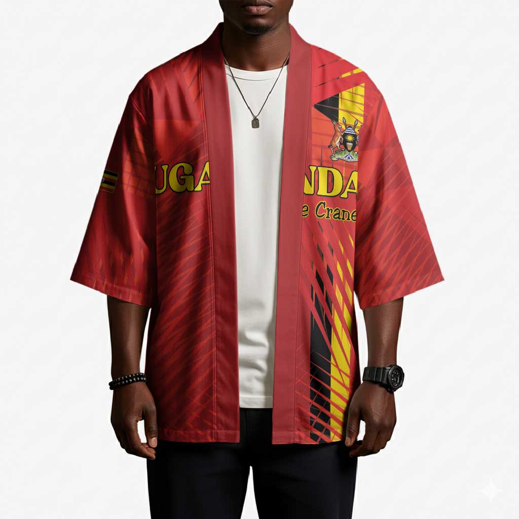 Custom Uganda Football Kimono Go Champions Cranes - Wonder Print Shop