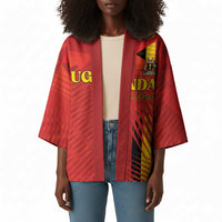 Custom Uganda Football Kimono Go Champions Cranes - Wonder Print Shop