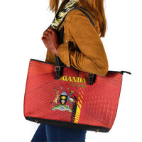 Uganda Football Leather Tote Bag Go Champions Cranes - Wonder Print Shop