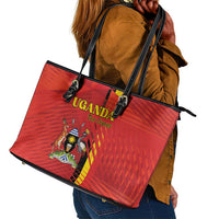 Uganda Football Leather Tote Bag Go Champions Cranes - Wonder Print Shop