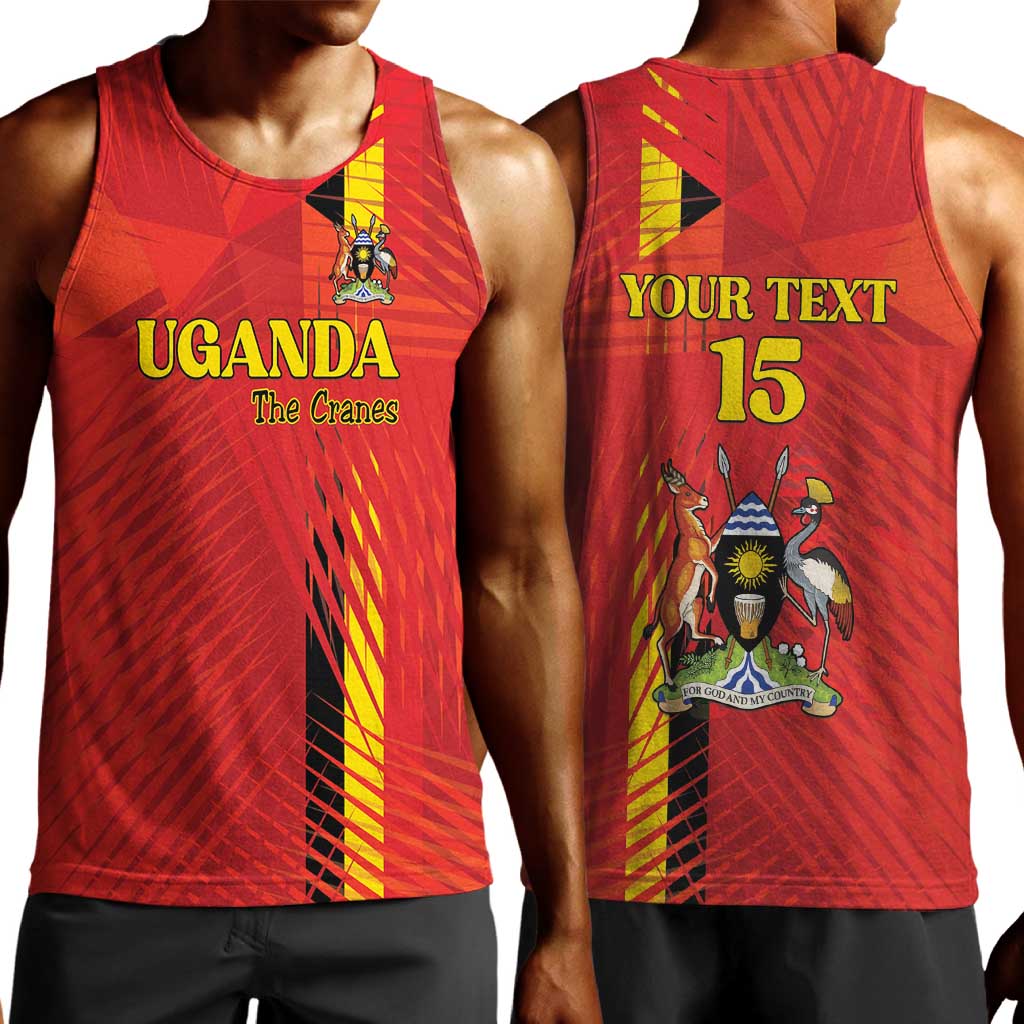 Custom Uganda Football Men Tank Top Go Champions Cranes - Wonder Print Shop