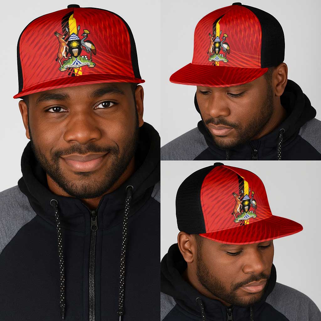 Uganda Football Mesh Trucker Cap Go Champions Cranes - Wonder Print Shop