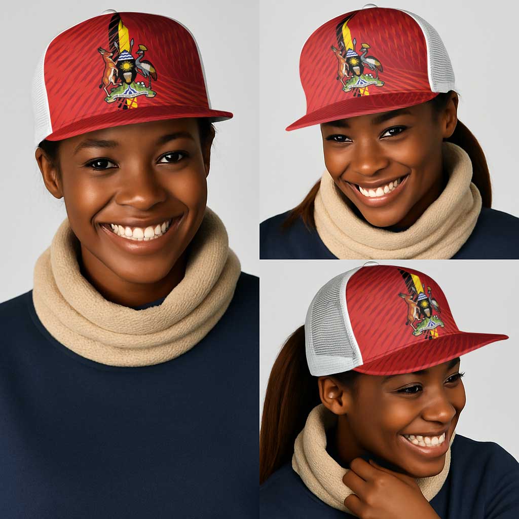 Uganda Football Mesh Trucker Cap Go Champions Cranes - Wonder Print Shop