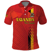 Custom Uganda Football Polo Shirt Go Champions Cranes LT15