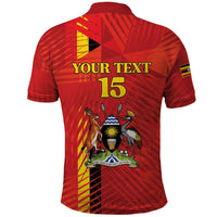 Custom Uganda Football Polo Shirt Go Champions Cranes LT15