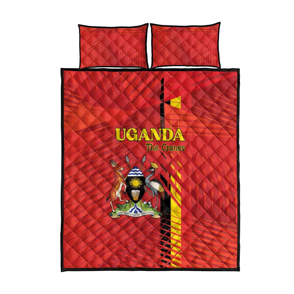 Uganda Football Quilt Bed Set Go Champions Cranes - Wonder Print Shop