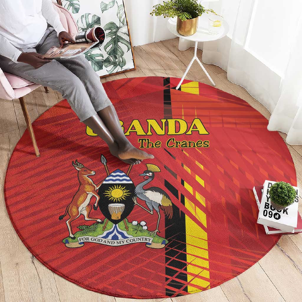 Uganda Football Round Carpet Go Champions Cranes - Wonder Print Shop