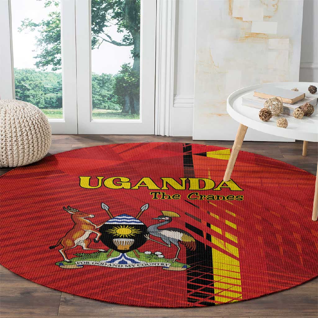 Uganda Football Round Carpet Go Champions Cranes - Wonder Print Shop