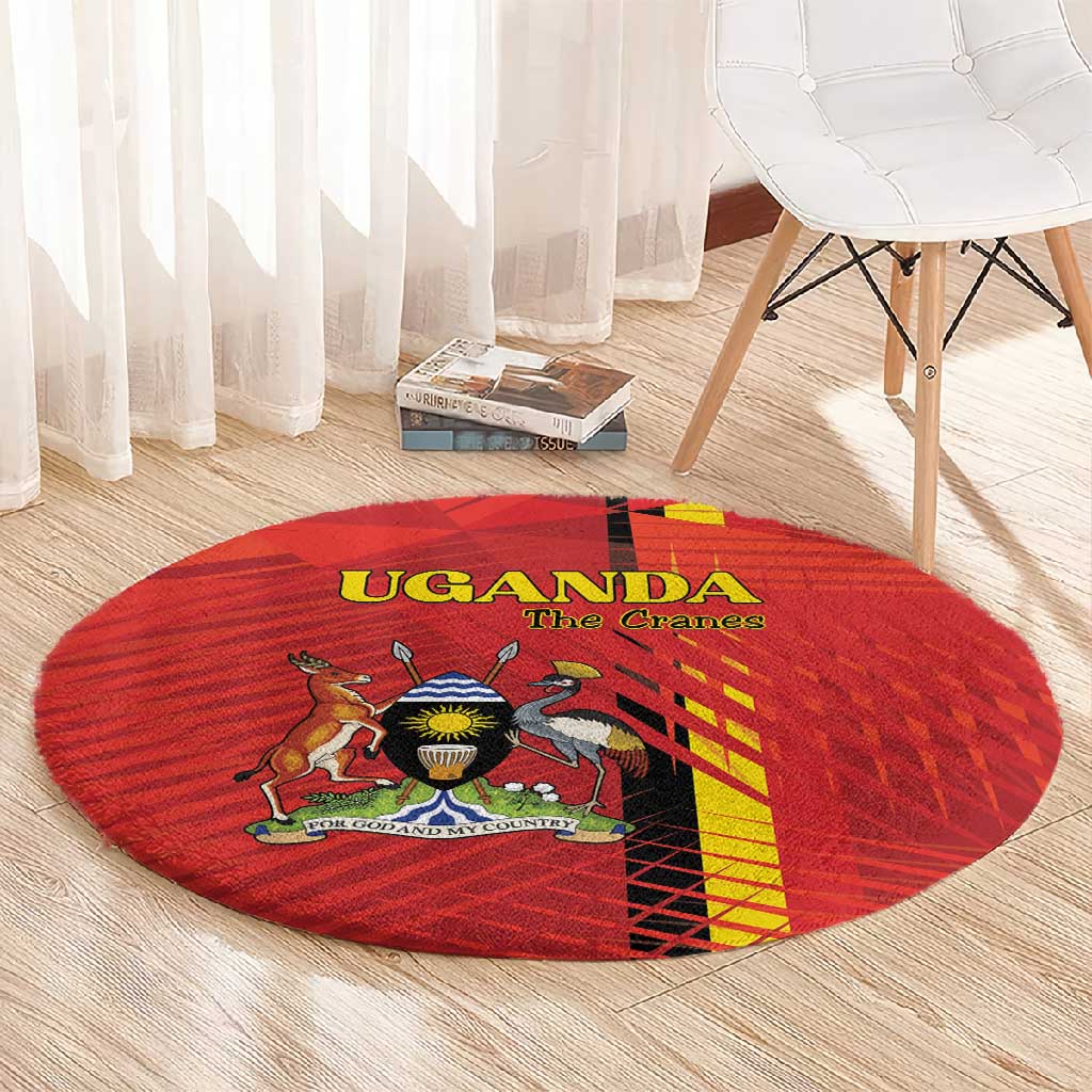 Uganda Football Round Carpet Go Champions Cranes - Wonder Print Shop