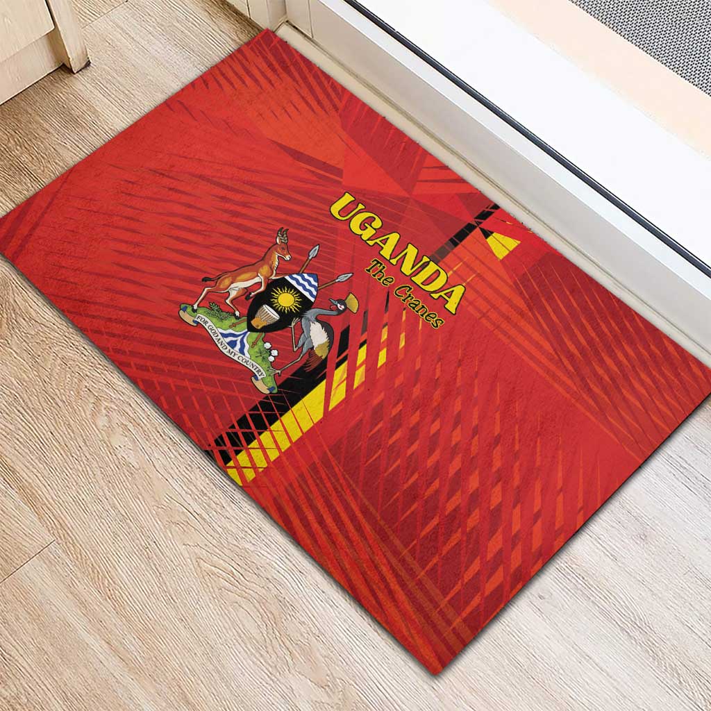 Uganda Football Rubber Doormat Go Champions Cranes - Wonder Print Shop