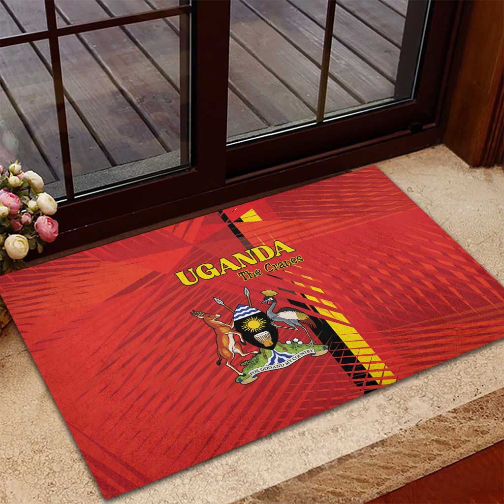 Uganda Football Rubber Doormat Go Champions Cranes - Wonder Print Shop