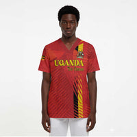 Custom Uganda Football Scrub Top Go Champions Cranes - Wonder Print Shop