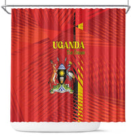 Uganda Football Shower Curtain Go Champions Cranes - Wonder Print Shop