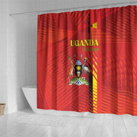 Uganda Football Shower Curtain Go Champions Cranes - Wonder Print Shop