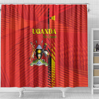 Uganda Football Shower Curtain Go Champions Cranes - Wonder Print Shop