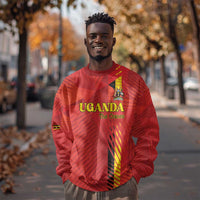 Custom Uganda Football Sweatshirt Go Champions Cranes - Wonder Print Shop