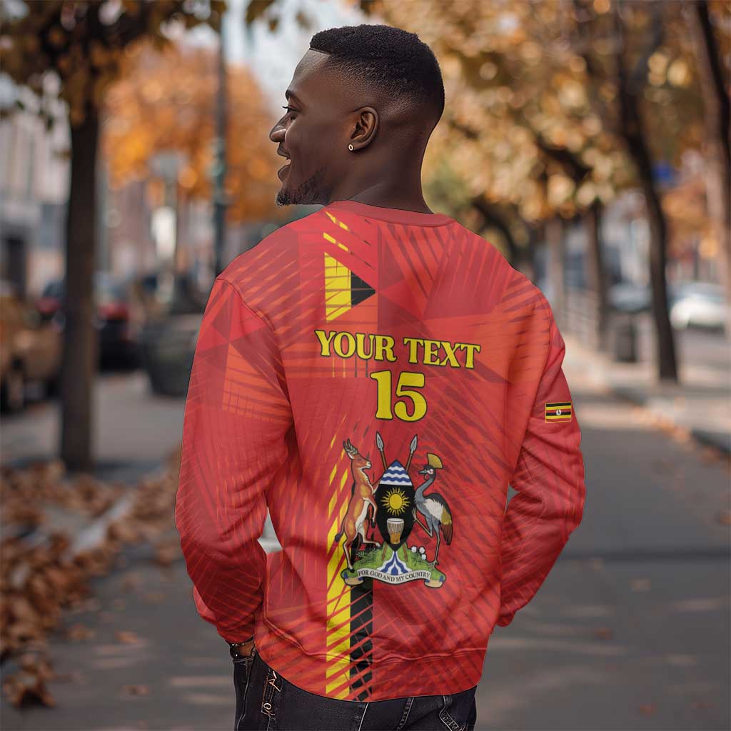 Custom Uganda Football Sweatshirt Go Champions Cranes - Wonder Print Shop