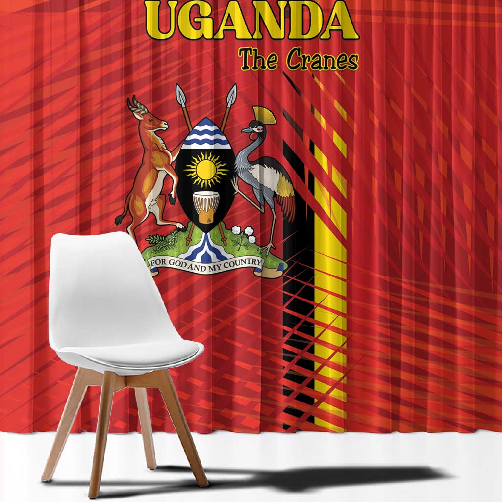 Uganda Football Window Curtain Go Champions Cranes - Wonder Print Shop