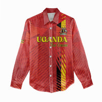 Custom Uganda Football Women Casual Shirt Go Champions Cranes - Wonder Print Shop