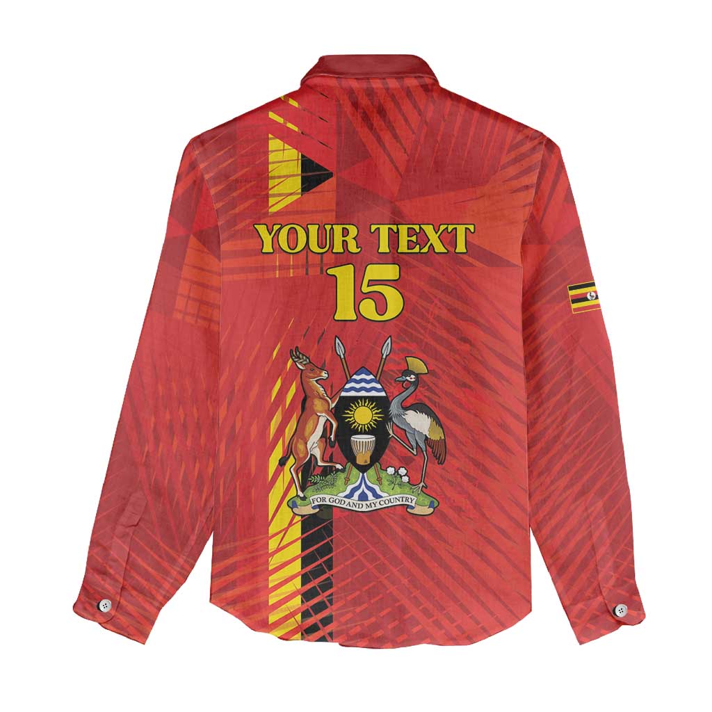 Custom Uganda Football Women Casual Shirt Go Champions Cranes - Wonder Print Shop