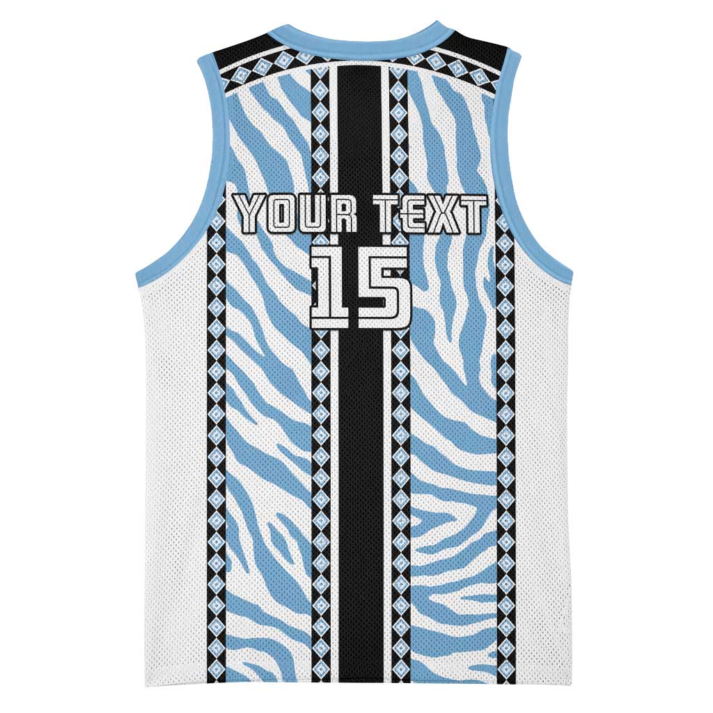 Custom Botswana Football Basketball Jersey Botswana Rising Again - Black - Wonder Print Shop