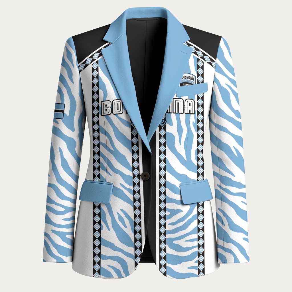 Custom Botswana Football Blazer Botswana Rising Again - Black - Wonder Print Shop