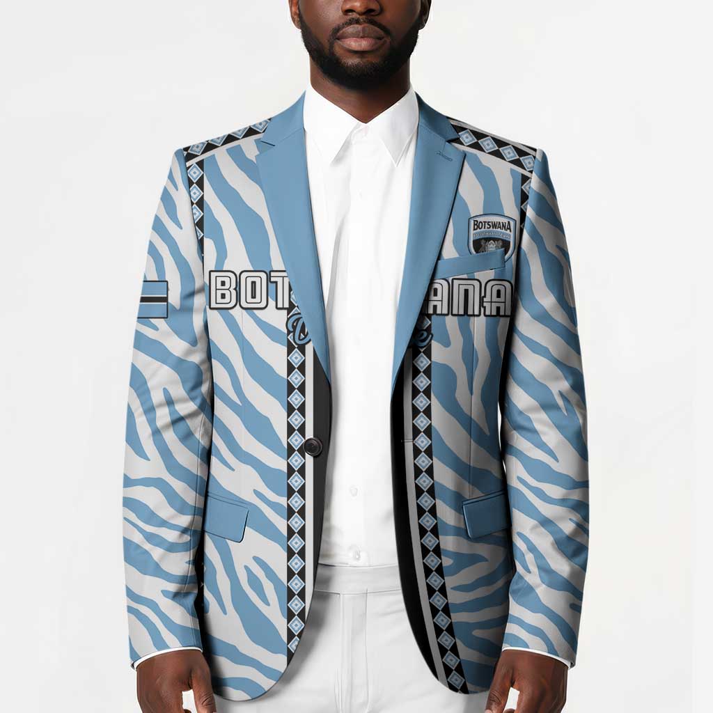 Custom Botswana Football Blazer Botswana Rising Again - Black - Wonder Print Shop