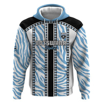 Custom Botswana Football Hoodie Botswana Rising Again - Black - Wonder Print Shop