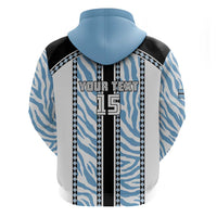 Custom Botswana Football Hoodie Botswana Rising Again - Black - Wonder Print Shop