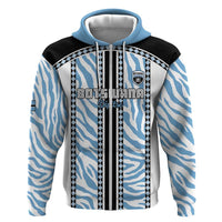 Custom Botswana Football Hoodie Botswana Rising Again - Black - Wonder Print Shop