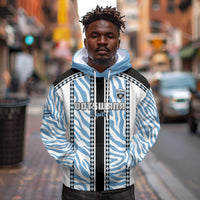 Custom Botswana Football Hoodie Botswana Rising Again - Black - Wonder Print Shop