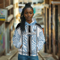 Custom Botswana Football Hoodie Botswana Rising Again - Black - Wonder Print Shop